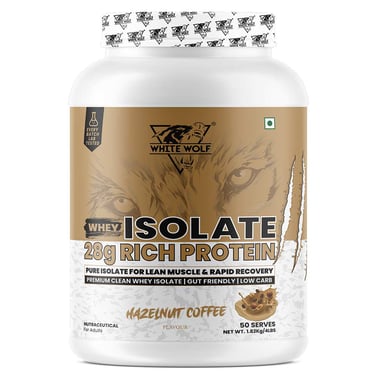 White Wolf Whey Isolate, 4 lb Hazelnut Coffee