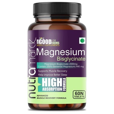 NutraMarck Magnesium Bisglycinate,  Unflavoured  60 tablet(s) 