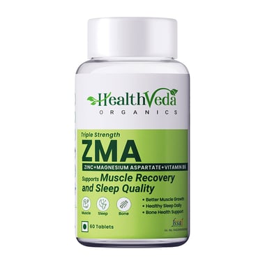 Health Veda Organics ZMA,  60 tablet(s)  Unflavoured 