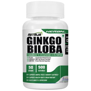 NutriJa Ginkgo Biloba Extract, 50 g