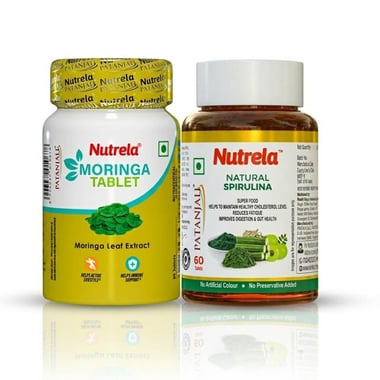 Nutrela Moringa & Natural Spirulina Combo,  60 tablet(s) 
