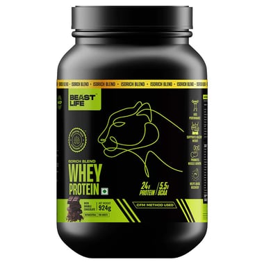 BeastLife Isorich Blend Whey Protein, 2.03 lb Rich Double Chocolate