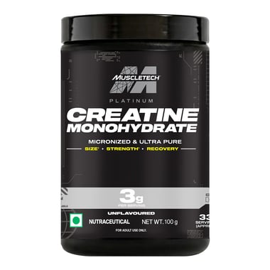 MuscleTech Platinum Creatine, Unflavoured 0.22 lb