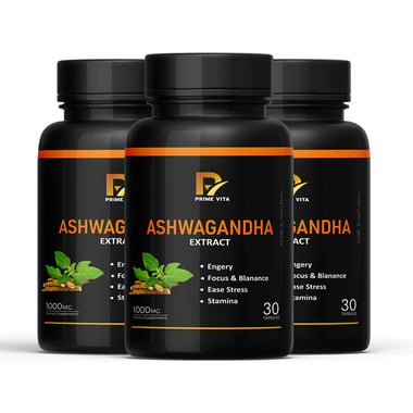 PRIME VITA Ashwagandha Extract 1000mg, 90 capsules