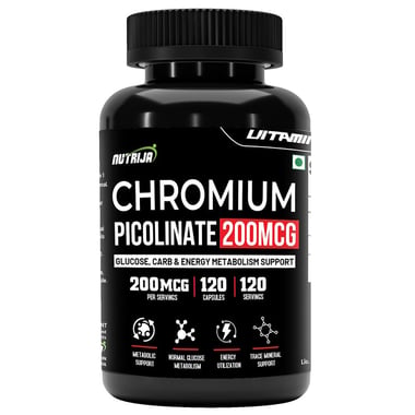 NutriJa Chromium Picolinate 200 mcg,  120 capsules 