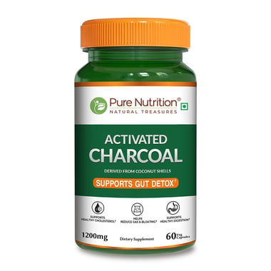 Pure Nutrition Activated Charcoal,  60 veggie capsule(s) 