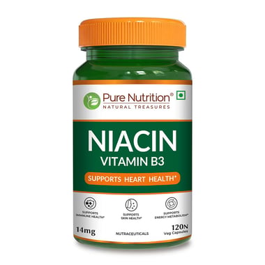 Pure Nutrition Niacin Vitamin B3,  Unflavoured  120 veggie capsule(s) 
