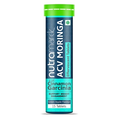 NutraMarck ACV Moringa with Cinnamon Garcinia,  15 tablet(s)  Green Apple 