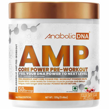 Anabolic DNA AMP Core Power Pre-Workout, 0.716 lb Thai Litchi