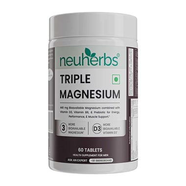 Neuherbs Triple Magnesium, Unflavoured 60 tablet(s)