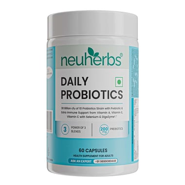 Neuherbs Daily Probiotics 30 Billion CFU, 60 capsules Unflavoured