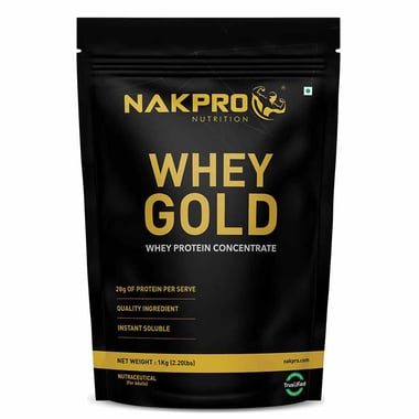 Nakpro Whey Gold Protein Concentrate, 2.2 lb Unflavoured