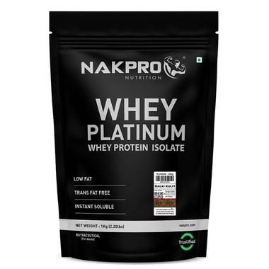 Nakpro Whey Platinum Whey Protein Isolate, 2.2 lb Malai Kulfi