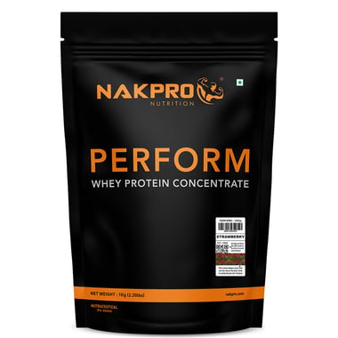 Nakpro Perform Whey Protein Concentrate, 2.2 lb Strawberry