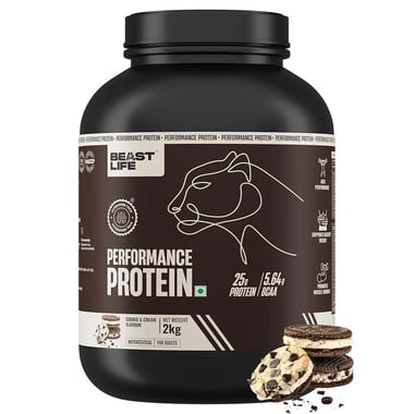 BeastLife Performance Protein, 4.4 lb Cookie & Cream