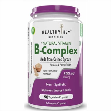 HealthyHey Nutrition Vitamin B-Complex, 90 veggie capsule(s) Unflavoured