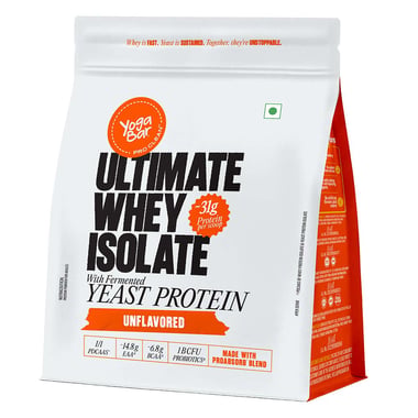Yogabar Ultimate Whey Isolate, 1.1 lb Unflavoured