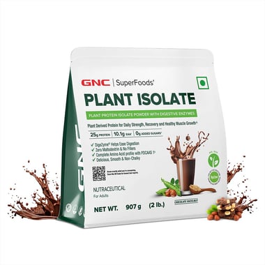 GNC Plant Protein Isolate, 2 lb Chocolate Hazelnut