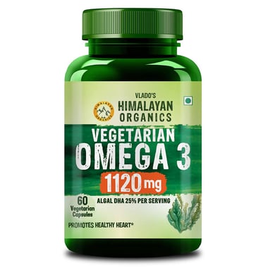 Vlado's Himalayan Organics Vegetarian Omega 3 1120mg,  60 veggie capsule(s) 