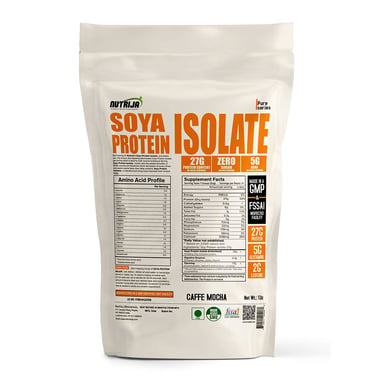 NutriJa Soya Protein Isolate 90%,  1 lb  Caffe Mocha 
