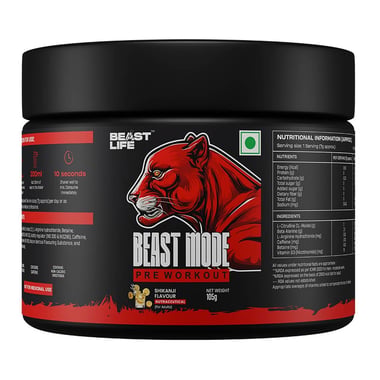 BeastLife Pre-Workout,  0.232 lb  Shikanji 
