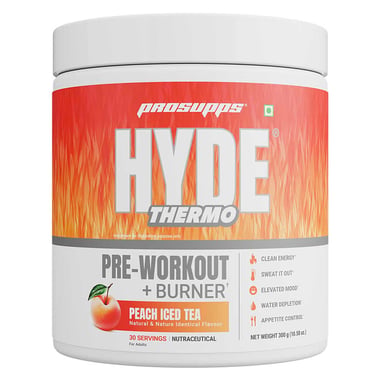 ProSupps Hyde Thermo Pre-Workout + Burner, 0.66 lb Peach Iced Tea
