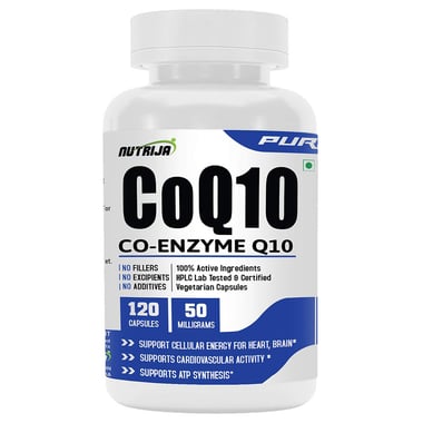 NutriJa CoQ10 (Coenzyme Q10) 50mg, 120 capsules