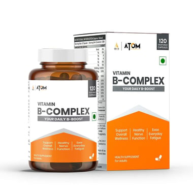 AS-IT-IS Nutrition ATOM Vitamin B-Complex, Unflavoured 120 veggie capsule(s)