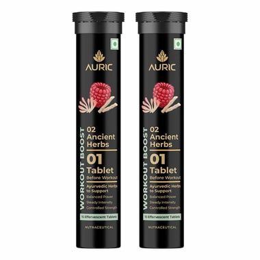 Auric Workout Boost Effervescent,  30 tablet(s)  Unflavoured 