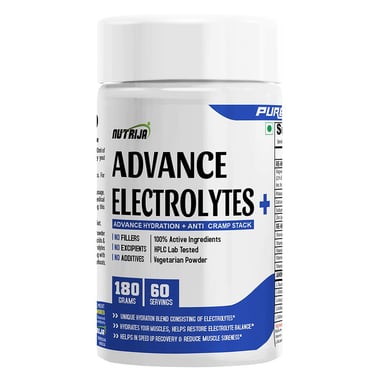 NutriJa Advance Electrolytes+, 180 g Tangy orange