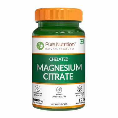 Pure Nutrition Magnesium Citrate, Unflavoured 120 veggie capsule(s)