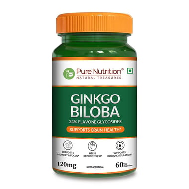 Pure Nutrition Ginkgo Biloba,  60 veggie capsule(s) 