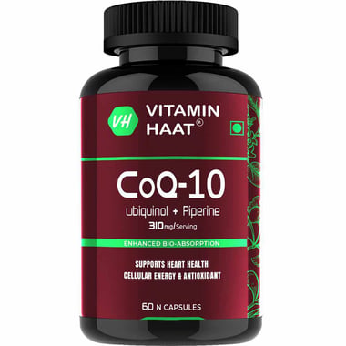 Vitaminhaat CoQ-10 (Coenzyme Q10) Ubiquinol with Piperine 310mg, 60 capsules