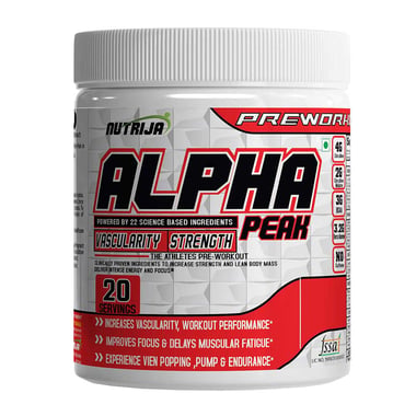 NutriJa Alpha Peak without Caffeine, 0.55 lb Tangy Orange
