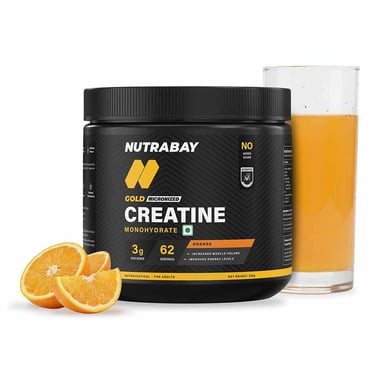 Nutrabay Gold Micronised Creatine Monohydrate, Orange 0.55 lb