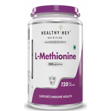HealthyHey Nutrition L-Methionine, 120 capsules