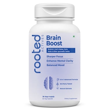 Rooted Active Naturals Brain Boost,  60 veggie capsule(s) 