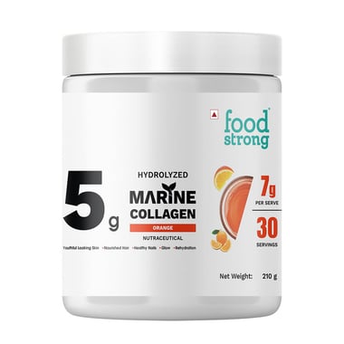 Foodstrong Hydrolyzed Marine Collagen, 210 g Orange