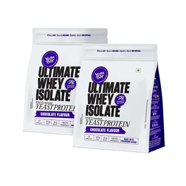 Yogabar Ultimate Whey Isolate,  1.1 g  Chocolate (Pack of 2) 