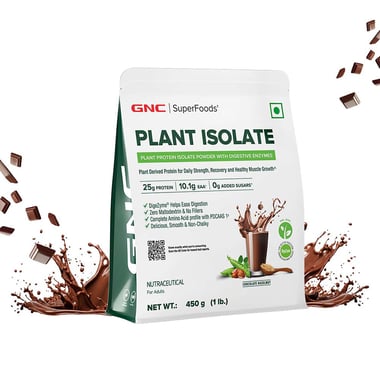 GNC Plant Protein Isolate, 1 lb Chocolate Hazelnut