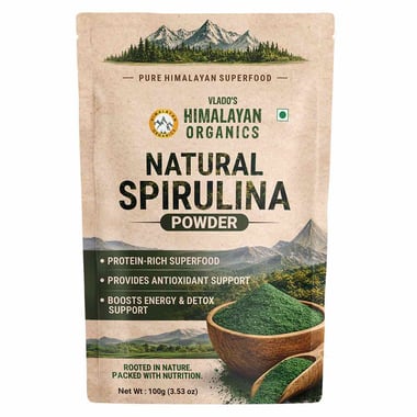 Vlado's Himalayan Organics Spirulina Powder, 100 g