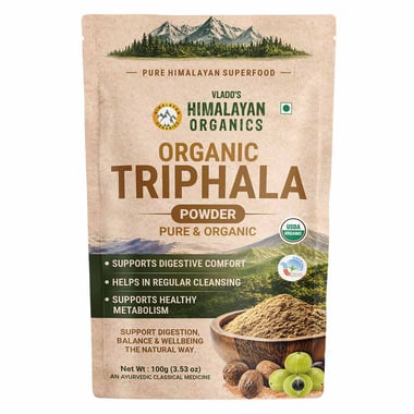 Vlado's Himalayan Organics Organic Triphala Powder, 100 g