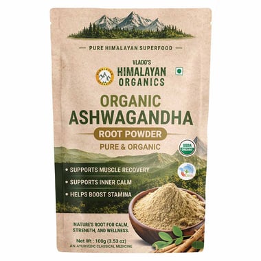 Vlado's Himalayan Organics Organic Ashwagandha Powder, 100 g