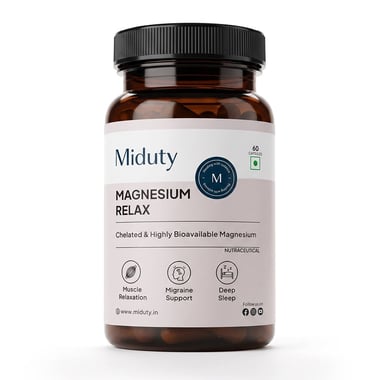 Miduty Magnesium Relax,  Unflavoured  60 capsules 