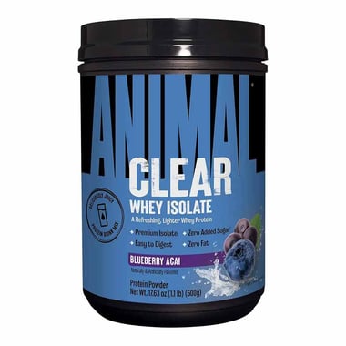 Universal Nutrition Animal Clear Whey Isolate,  1.1 lb  Blueberry Acai 