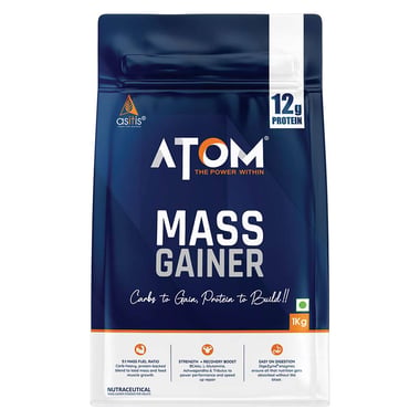 AS-IT-IS Nutrition ATOM Mass Gainer, 2.2 lb Banana