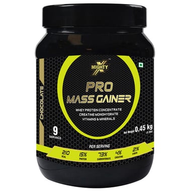 MightyX Pro Mass Gainer, 1 lb Chocolate