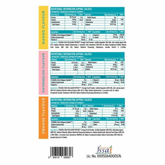 1 - HK Vitals Skin Radiance Collagen by HealthKart, 3 Piece(s)/Pack Multi Flavour