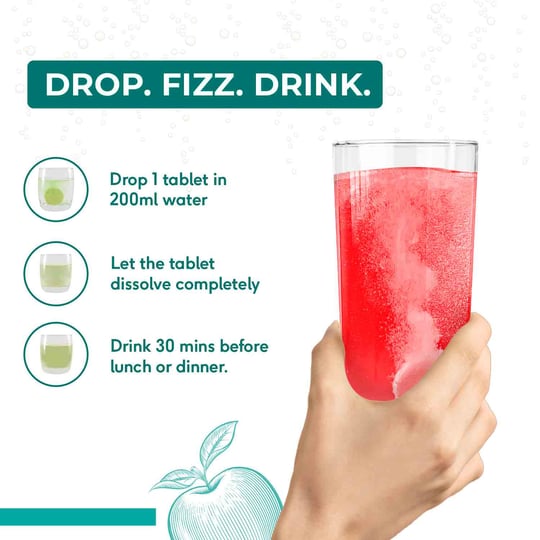 5 - HK Vitals ACV 750 mg Effervescent by HealthKart,  60 tablet(s)  Multi Flavour Pack