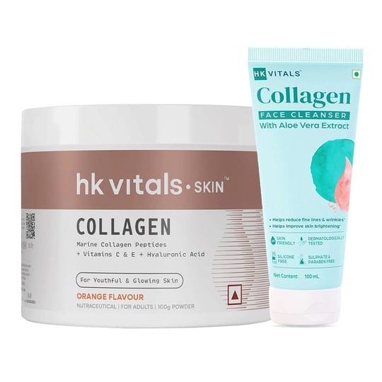 HK Vitals Skin Radiance Collagen 100 g Orange & Face Cleanser 100 ml Combo